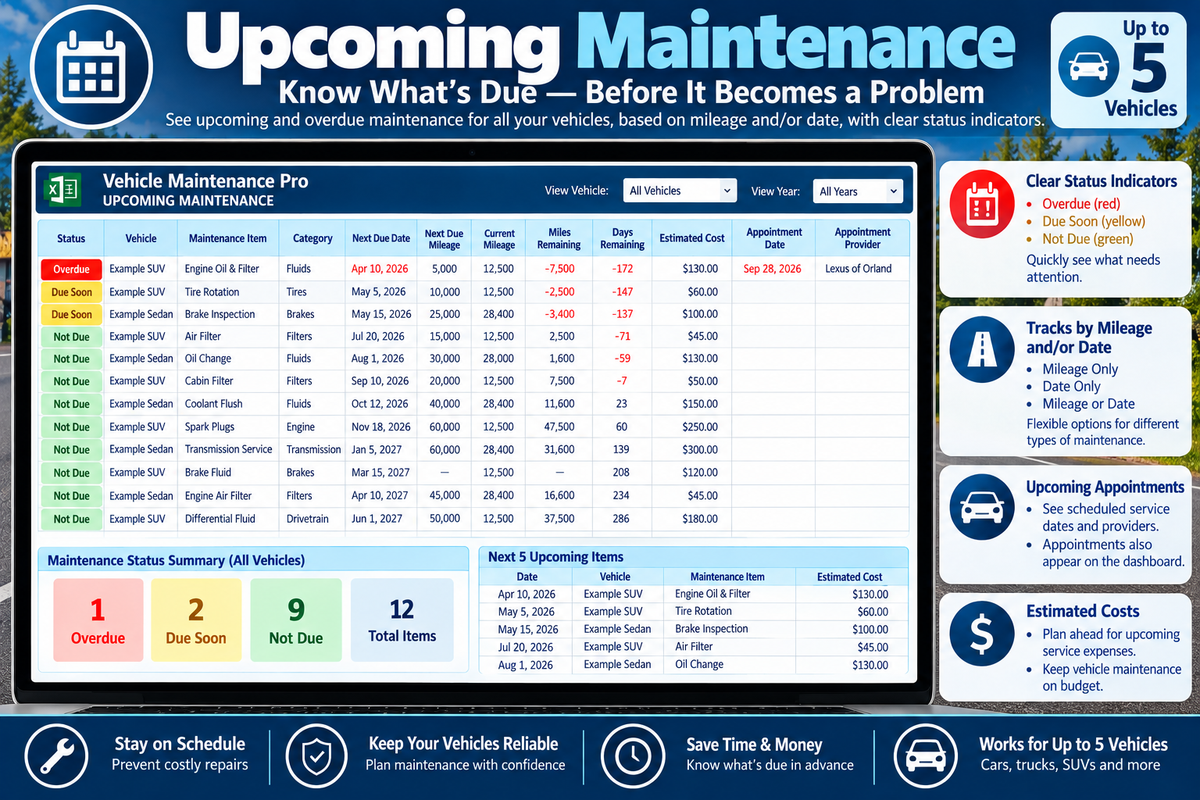 Vehicle Maintenance Pro