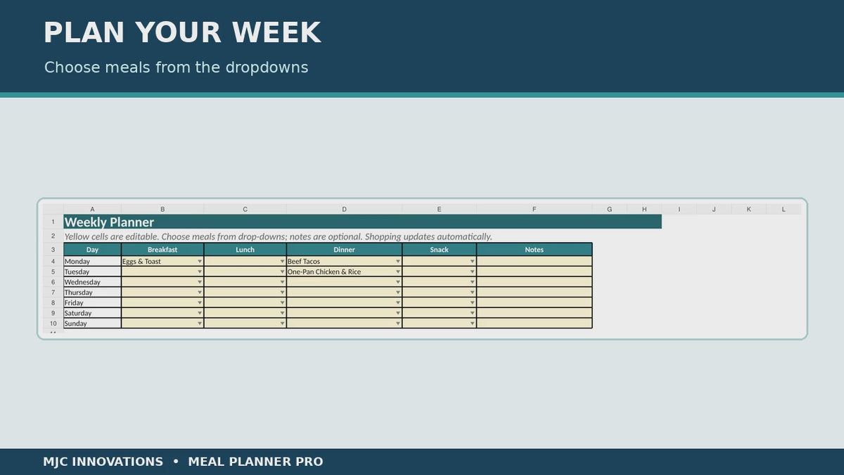 Meal Planner Pro